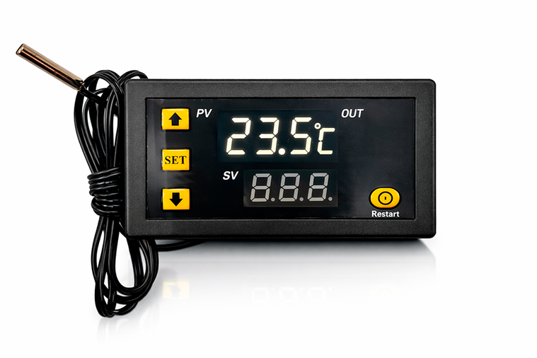 Цифровой терморегулятор W3230 с датчиком, универсальное питание 12–220 V